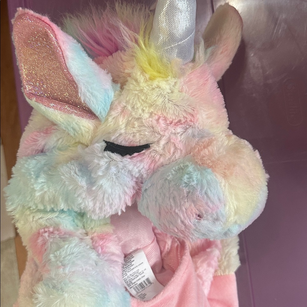 Pegasus Costume With Pastel Fleece for Kids Size 4/5 - Picture 8 of 10